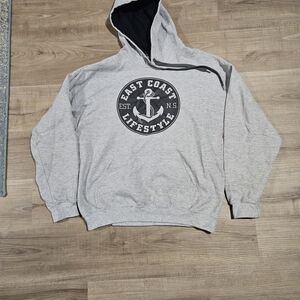East Coast Lifestyle Gray Hoodie